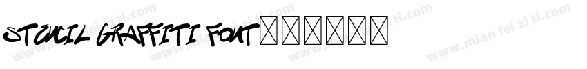 Stencil Graffiti Font字体转换